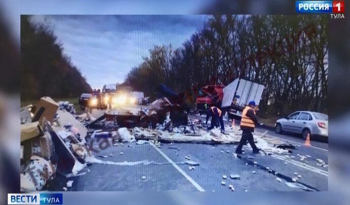 В Чернском районе при лобовом столкновении погибли два водителя