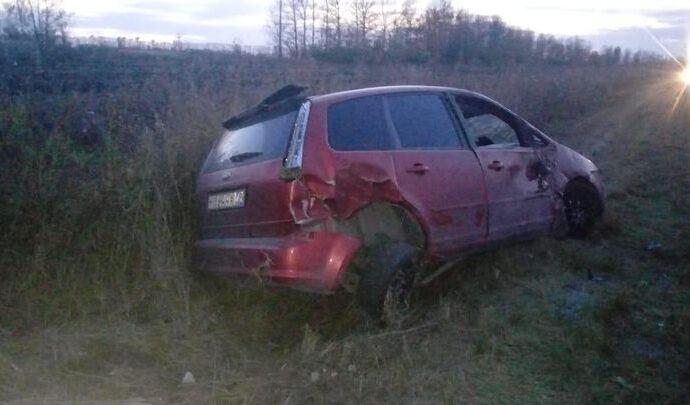 В Плавском районе «Форд» улетел в кювет