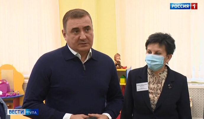 Алексей Дюмин проинспектировал детсад в Северном