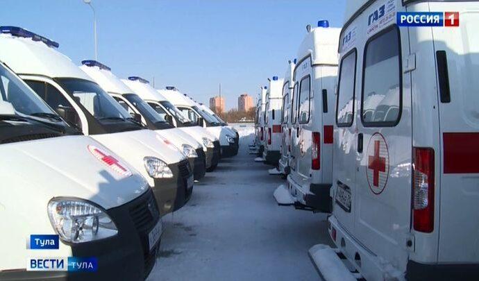 Новые машины скорой помощи отправили в районы Тульской области
