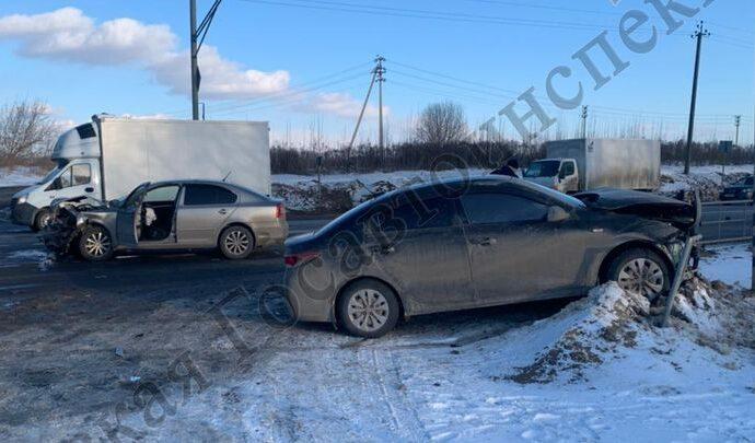 В ДТП на трассе «Крым» в Туле пострадали два водителя