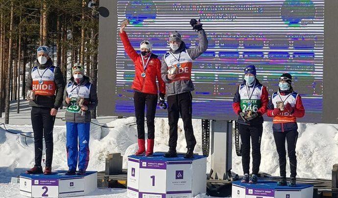 Тульские лыжники с нарушением зрения поднялись на пьедестал Кубка Мира