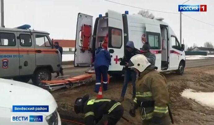 На венёвской трассе произошла чрезвычайная учебная ситуация