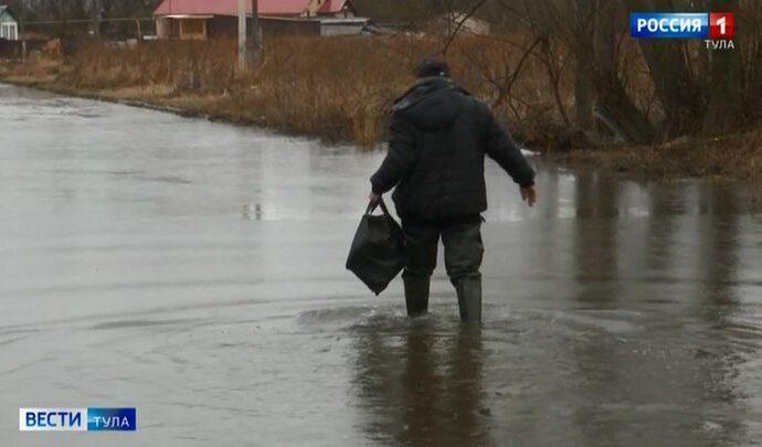 В Тульской области зафиксирован пик паводка