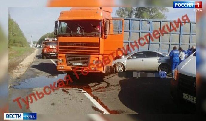 Под Тулой в ДТП с грузовиком погиб водитель «Ниссана»