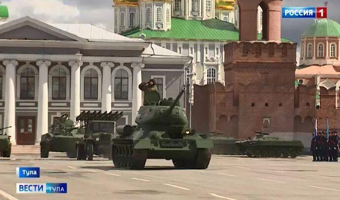 На главной площади Тулы начались репетиции парада