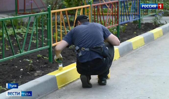 В Туле в самом разгаре благоустройство дворов