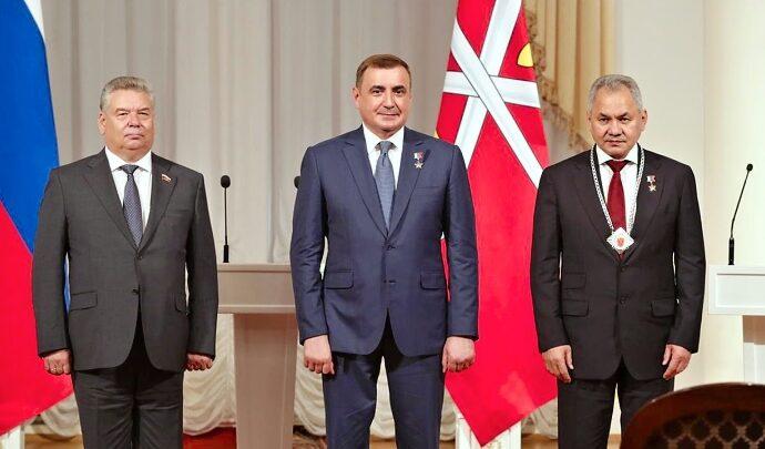 Сергей Шойгу, Алексей Дюмин и Николай Воробьёв