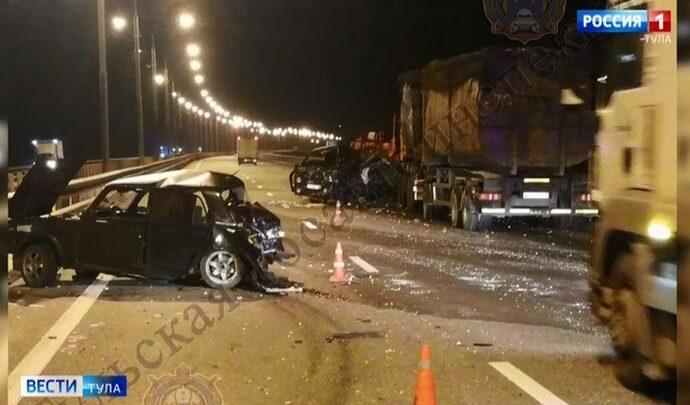Ночью под Ясногорском произошло тройное ДТП с пострадавшими