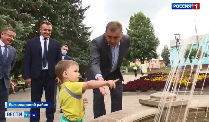 Алексея Дюмина не устроили темпы благоустройства дворов Богородицка