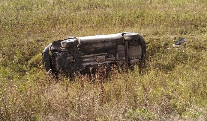 В Одоевском районе автоледи не удержала машину на трассе