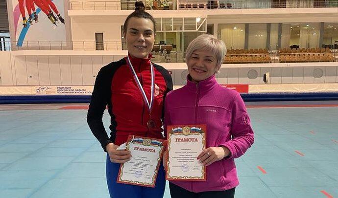 Кристина Грумандь - победительница этапа Кубка России по конькобежному спорту