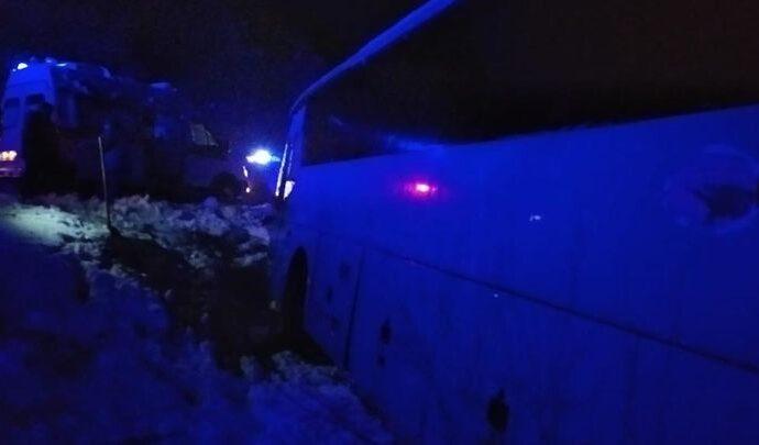 В Одоевском районе перевернулся автобус. Есть пострадавшие