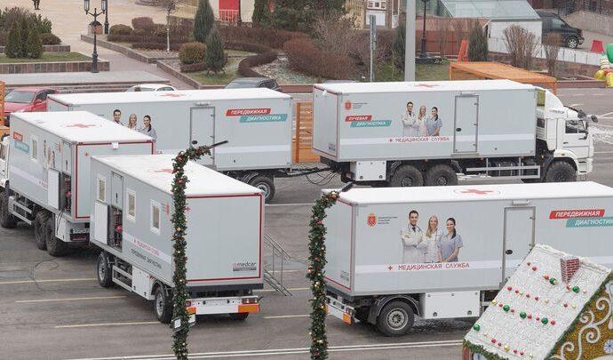 В трех районах Тульской области появились передвижные поликлиники