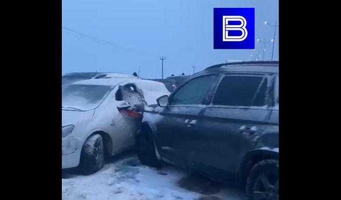 118 автомобилей попали в ДТП на М-4 В Тульской области