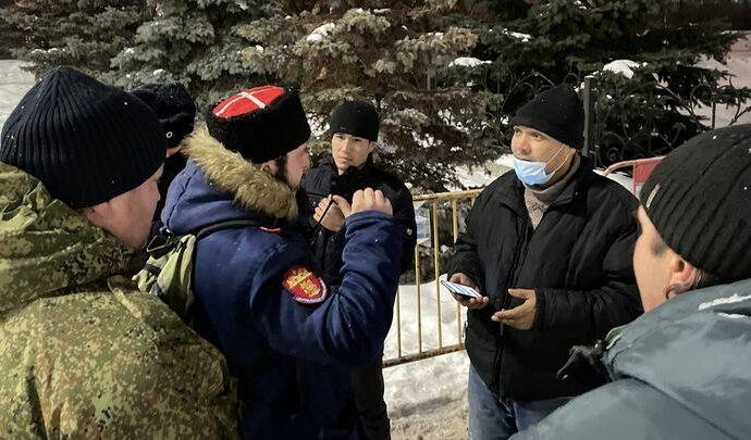 Казаки провели новогоднюю ночь на улицах Тулы