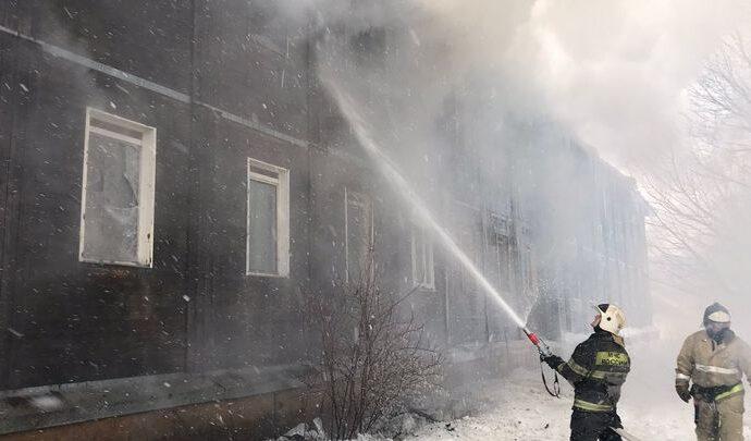 На пожаре в Шатске погиб житель барака