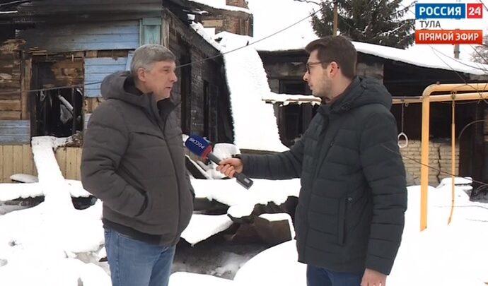 Известный тульский воздухоплаватель и его односельчанин спасли людей из огня