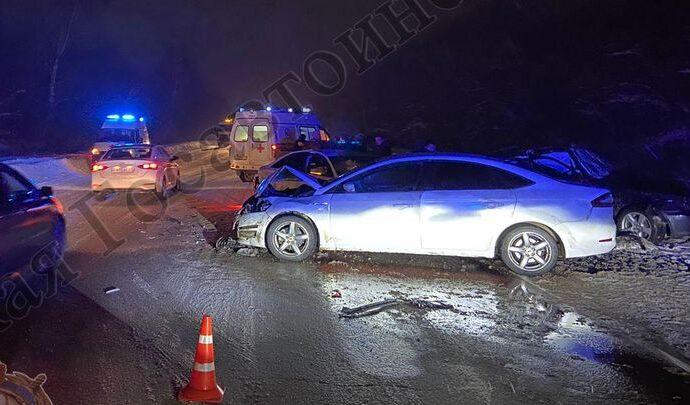 При столкновении BMW и Audi под Тулой пострадали дети