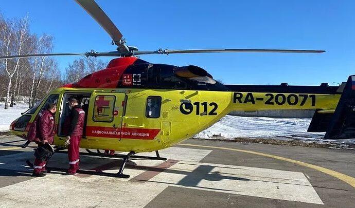 Девушку с травмой позвоночника доставили из Тулы в Москву на «воздушной скорой»