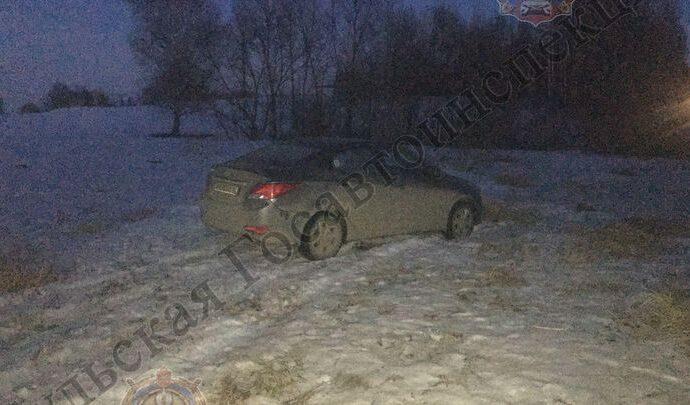 В Киреевском районе в результате попутного столкновения машин пострадал пассажир «Соляриса»