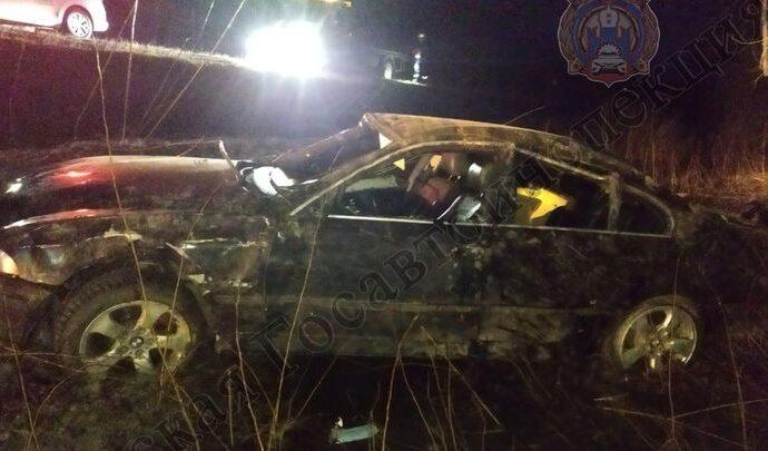 В Дубенском районе перевернулся BMW. Госпитализированы 2 девушки