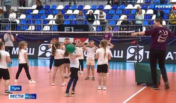 5-летние волейболистки сразились на паркете спорткомплекса «Тула - Арена»