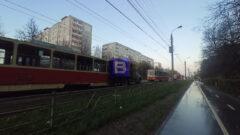 На Металлургов в Туле трамвай сошел с рельсов