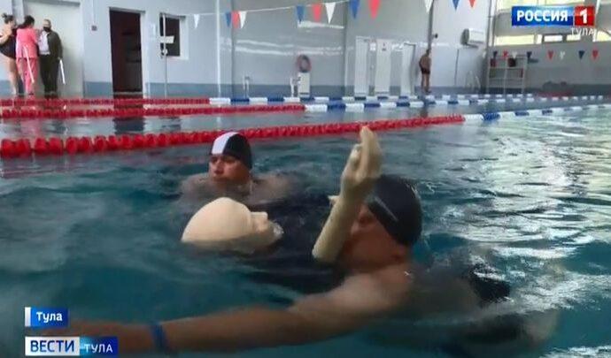 Тульские спасатели на воде потренировались на манекене Стёпе