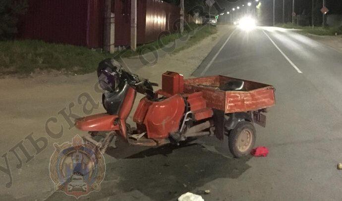 В Туле водитель "Муравья" попал в больницу после ДТП
