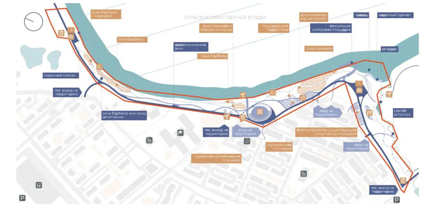 Утвержден новый проект развития тульской набережной