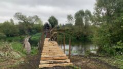 Министерство обороны приступило к возведению последнего в этом году моста в Тульской области