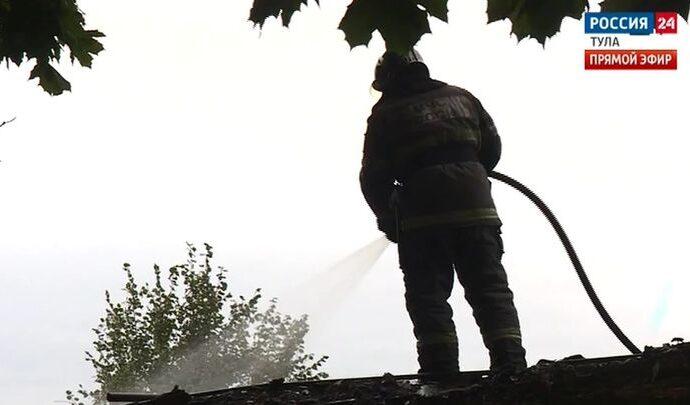 В сгоревшем доме в центре Тулы обнаружен труп