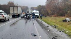 Жуткая авария под Тулой с участием четырех авто: есть пострадавшие