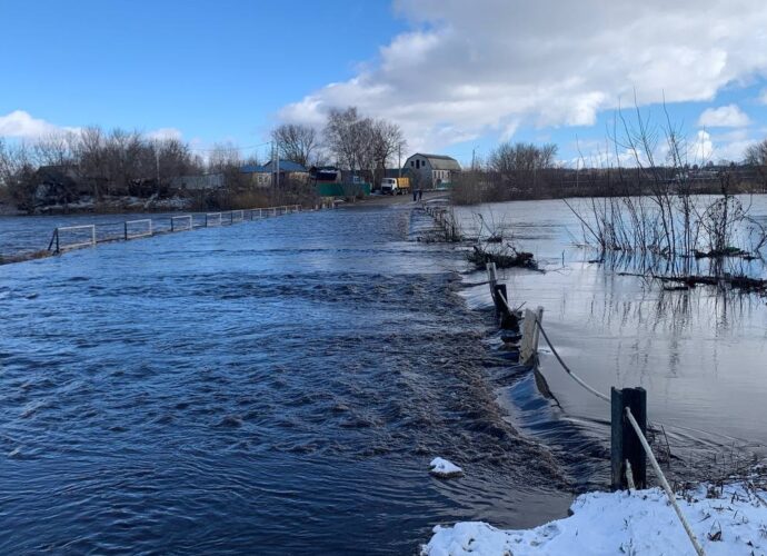 Уровень воды в Красивой Мече в Ефремове поднялся почти на 1,5 метра