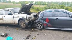 Два человека пострадали при столкновении пяти машин в Чернском районе