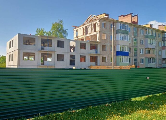 В Ефремове восстанавливают дом, пострадавший от взрыва газа
