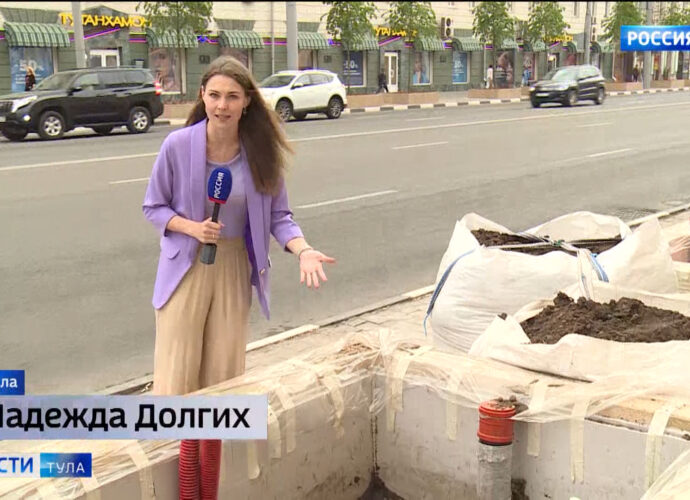 Озеленение проспекта Ленина на финишной прямой