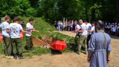 В Чекалине перезахоронили останки мирных жителей, погибших в годы Великой Отечественной войны