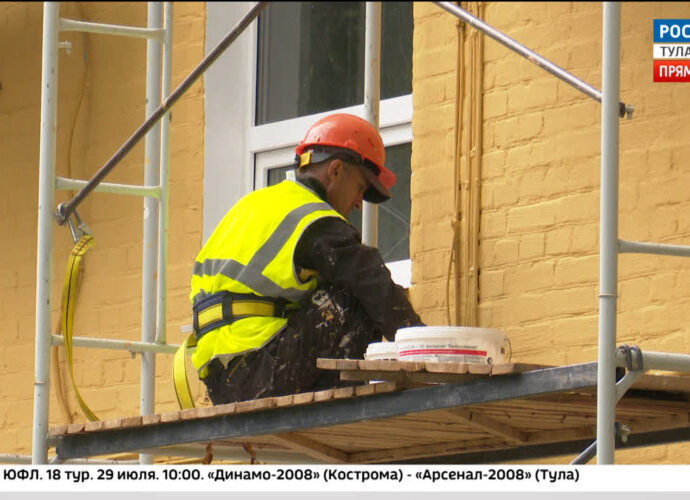 В доме №40 на улице Ленина в Щекино полностью завершены аварийно-восстановительные работы.