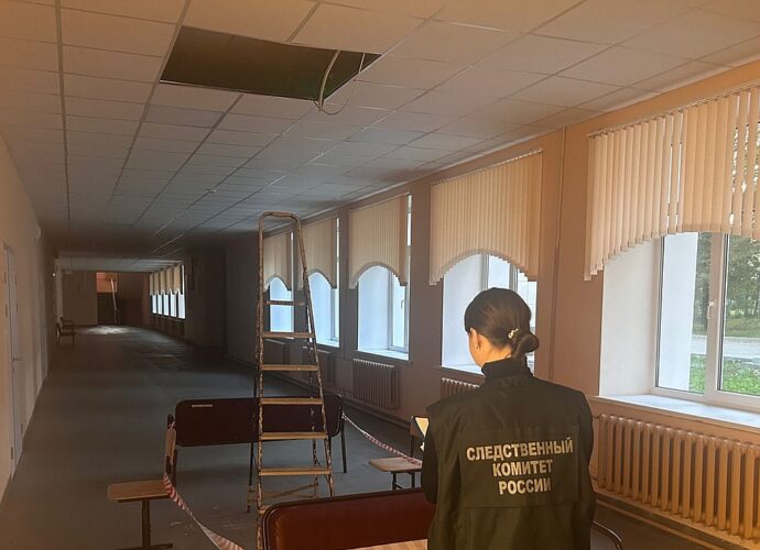 Следком установит обстоятельства обрушения потолка на школьника в Ясногорске