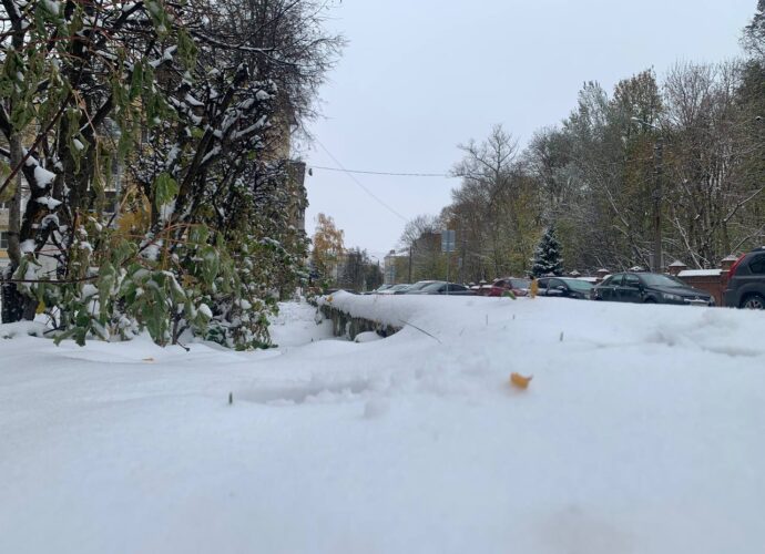 В ближайшие часы Тулу накроет мокрым снегом