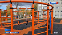 Турники, канаты, гимнастические кольца, скалодромные шары: в Щекино открылась новая площадка