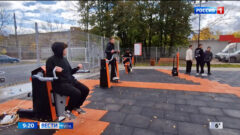 Турники, канаты, гимнастические кольца, скалодромные шары: в Щекино открылась новая площадка