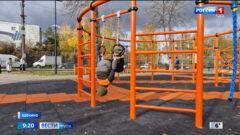 Турники, канаты, гимнастические кольца, скалодромные шары: в Щекино открылась новая площадка