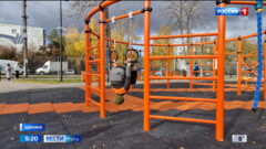 Турники, канаты, гимнастические кольца, скалодромные шары: в Щекино открылась новая площадка