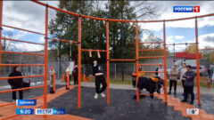 Турники, канаты, гимнастические кольца, скалодромные шары: в Щекино открылась новая площадка