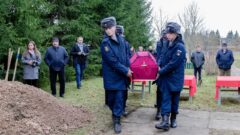 В Алексинском районе перезахоронены останки 21-го красноармейца