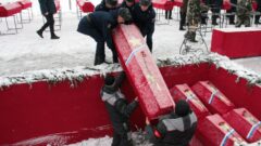 В Арсеньево перезахоронили останки 259 красноармейцев