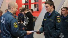 В парке «Патриот» состоялось посвящение в пожарные